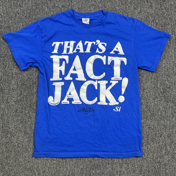 Delta Duck Dynasty Si That's A Fact Jack T-Shirt Medium Blue Graphic Tee Y2K 00s — photo 2